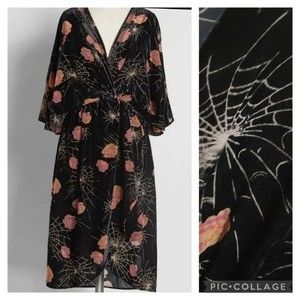 Modcloth Dramatic Depths SpiderWeb Velvet Dress